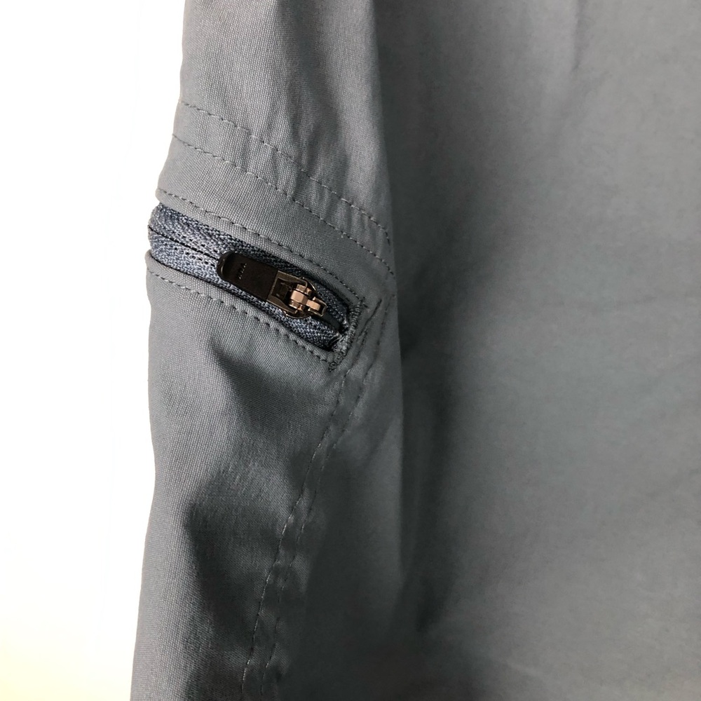 Eddie Bauer Blue Gray Tech Cargo Hiking Capri Capris Women’s Size 10 - Picture 5 of 7